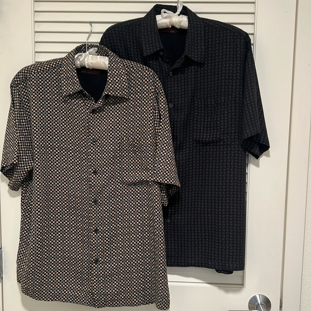 Toscano Men’s Silk Blend Bundle of 2 Size M